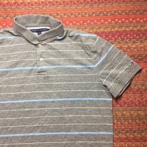 GREY STRIPED TOMMY HILFIGER POLO